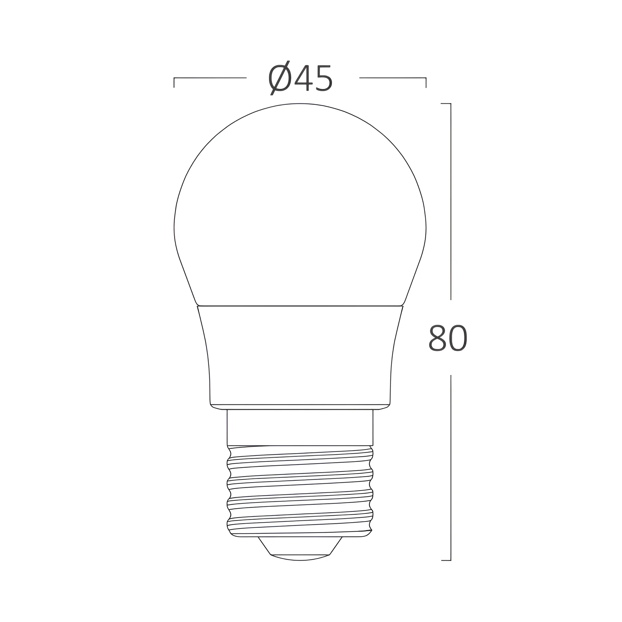 Braytron Advance LED Lamp 5W E27 6500K G45