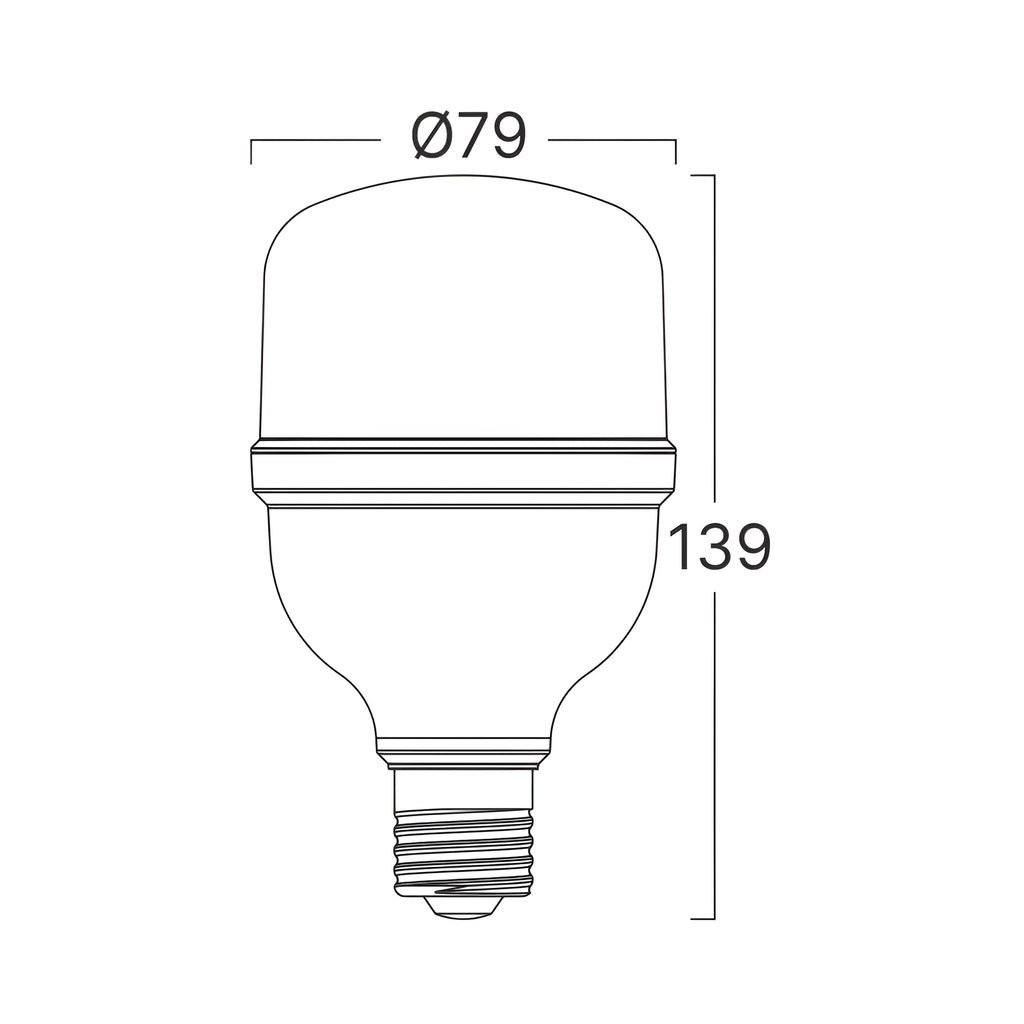 Braytron Premium LED Lamp 18W E27 4000K T80