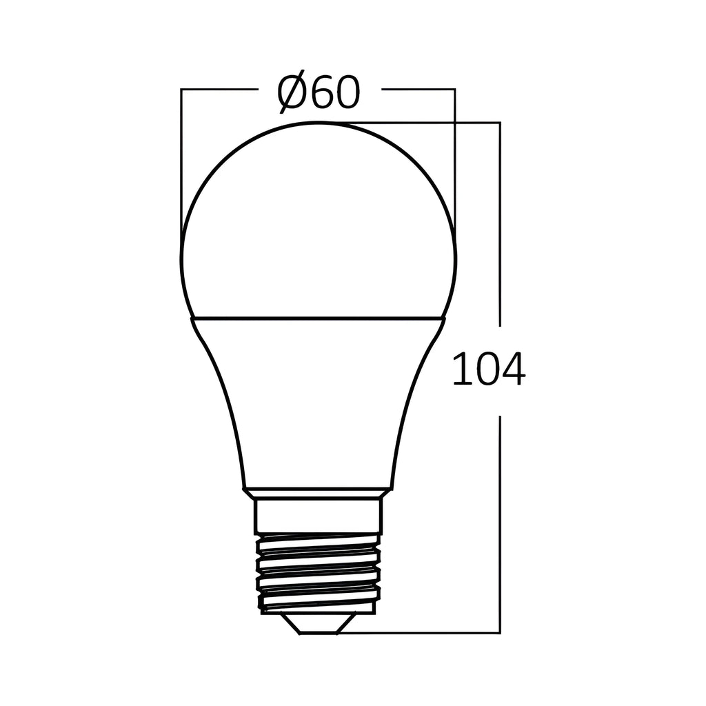 Braytron Advance LED Lamp 9W E27 3000K A60 DIM