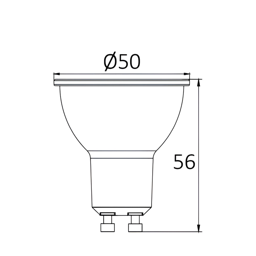Braytron Advance LED Lamp 6W GU10 6500K 38D DIM