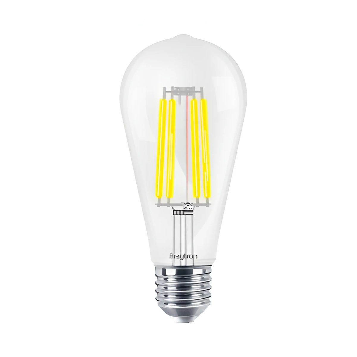Braytron Advance LED Lamp 7W E27 3000K Transparant ST64