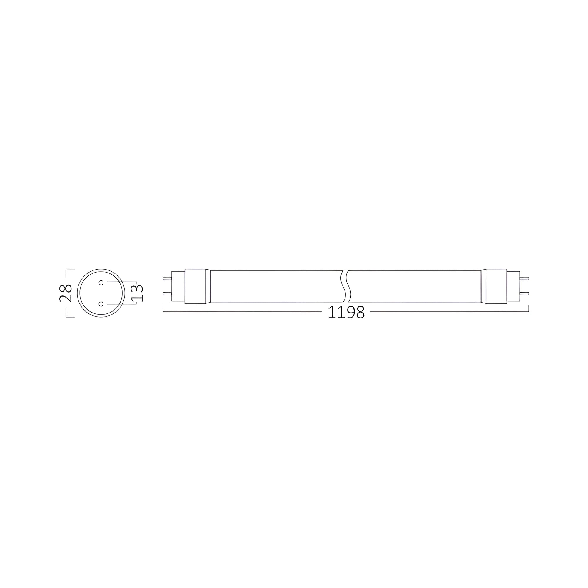 Braytron Advance LED Buis 18W G13 6500K SG T8 GLS