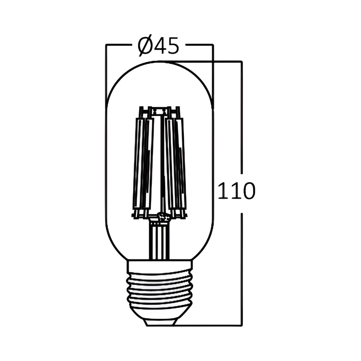Braytron Advance LED Lamp 4W E27 2200K T45 AMB