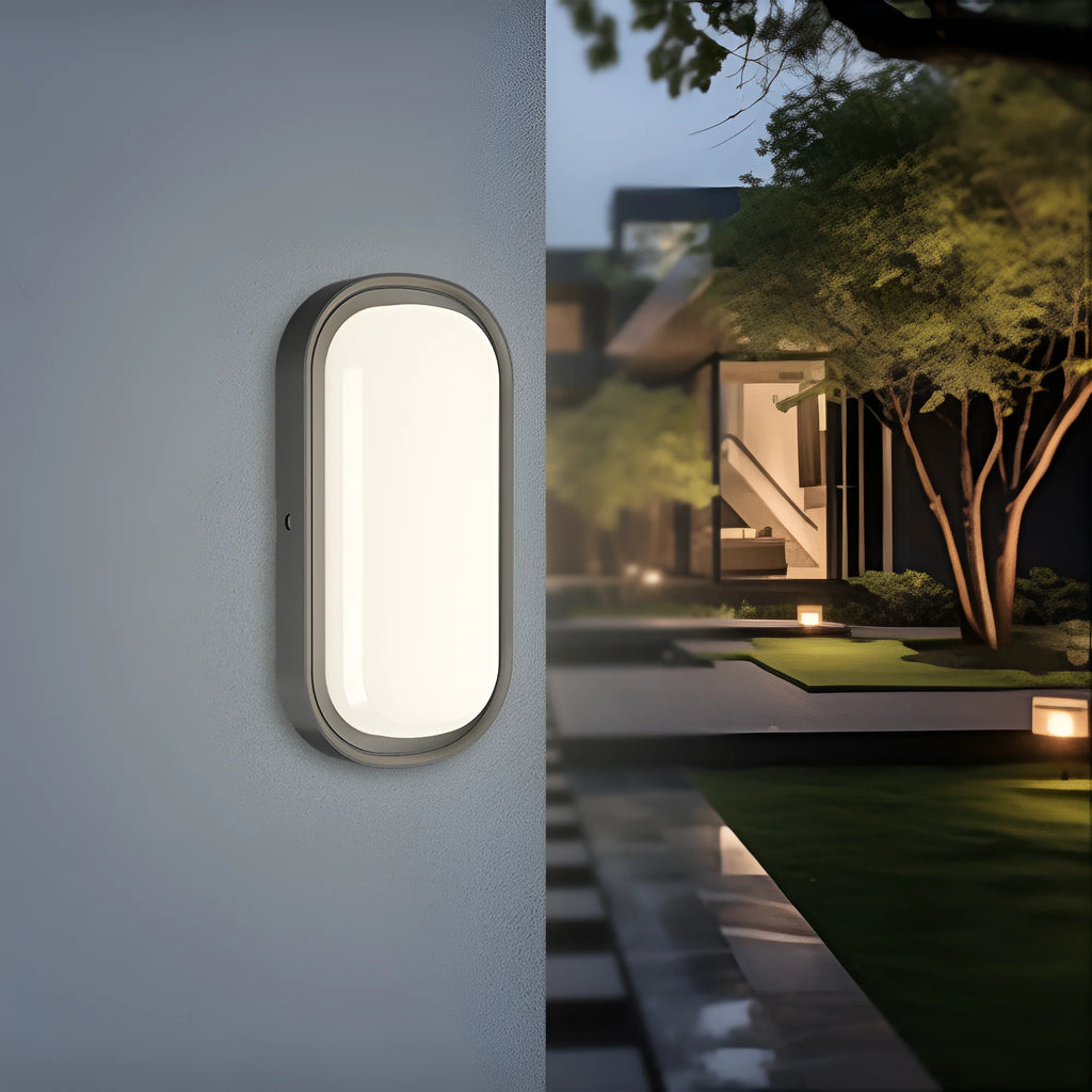 Braytron Bulkhead LED Bulkhead-armatuur 12W IP65 Zwart ELP 3IN1