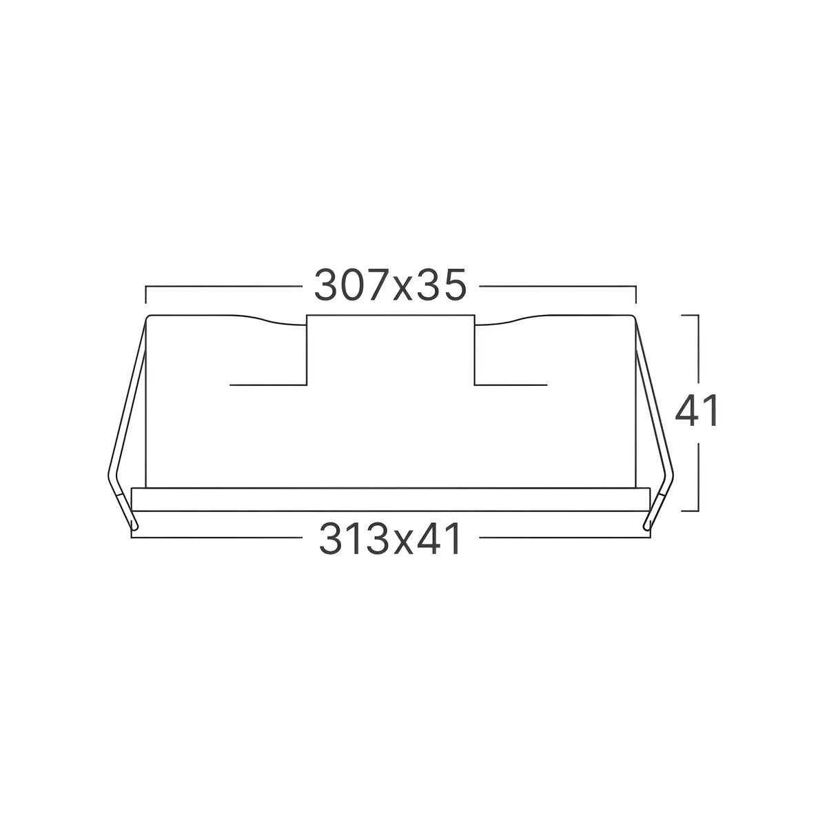 Braytron Linex Lineaire LED-armatuur 18W 3000K Wit LN12