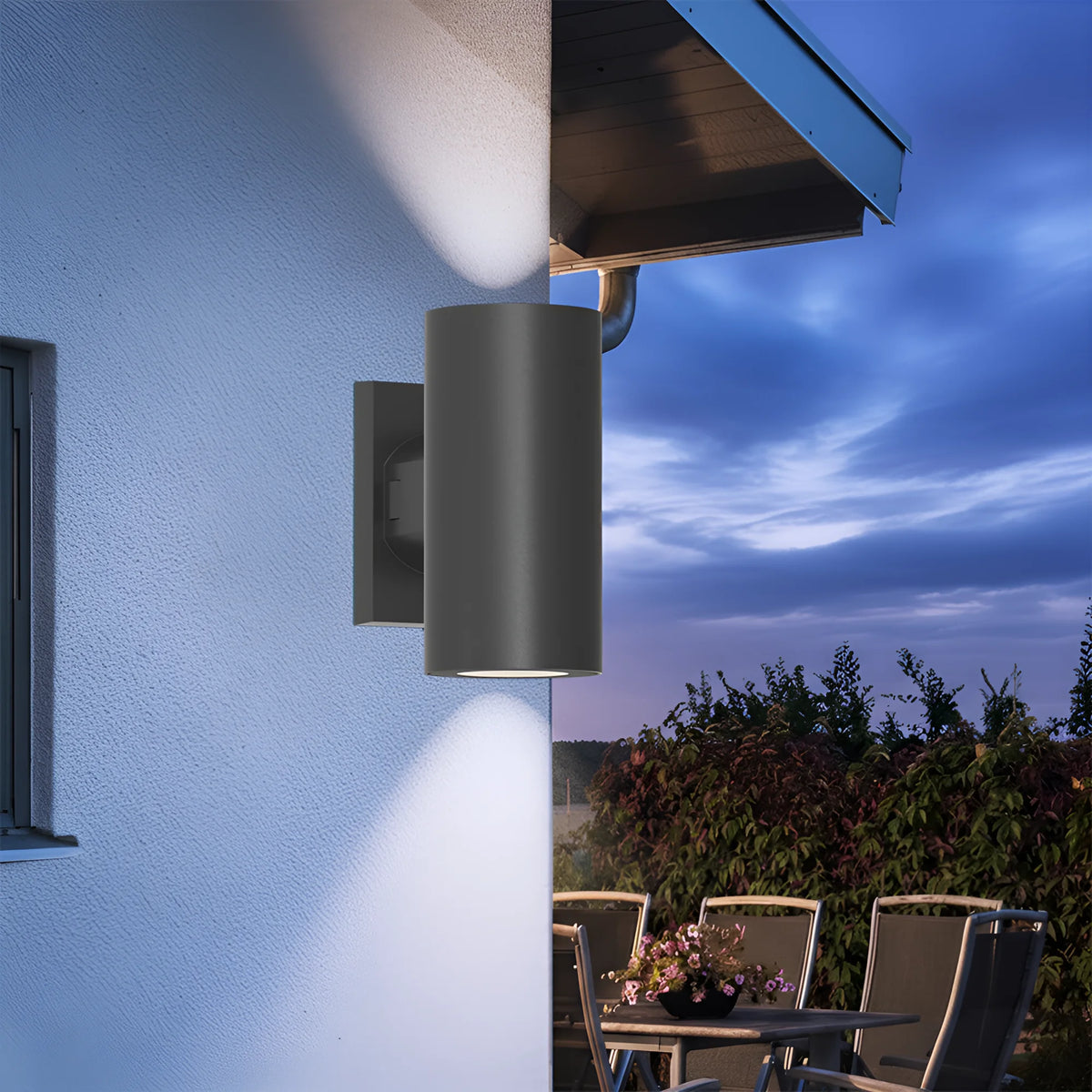 Braytron Rita Wandlamp IP65 Zwart R 2xGU10