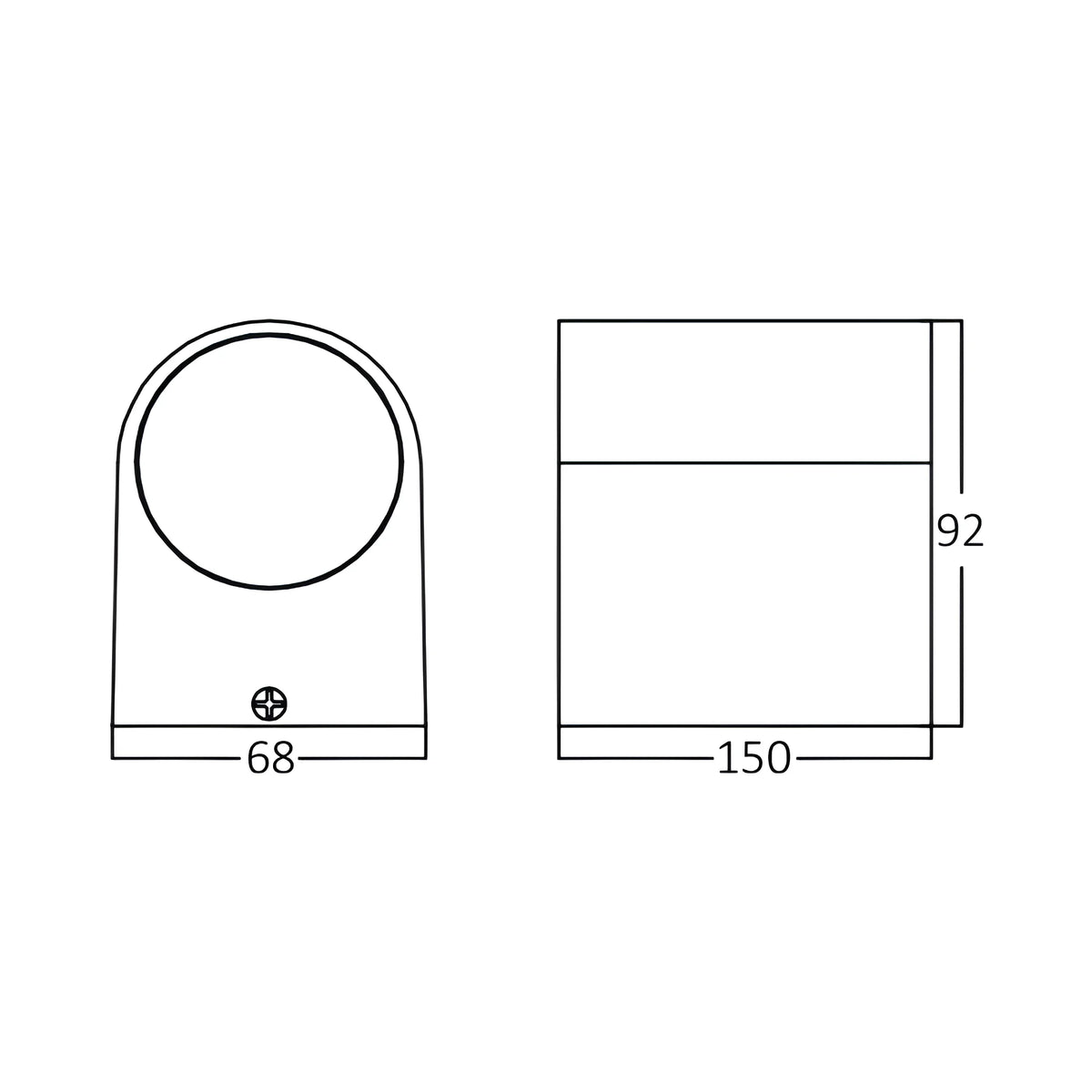 Braytron Rita Wandlamp IP44 Grijs P WL.2 2xGU10