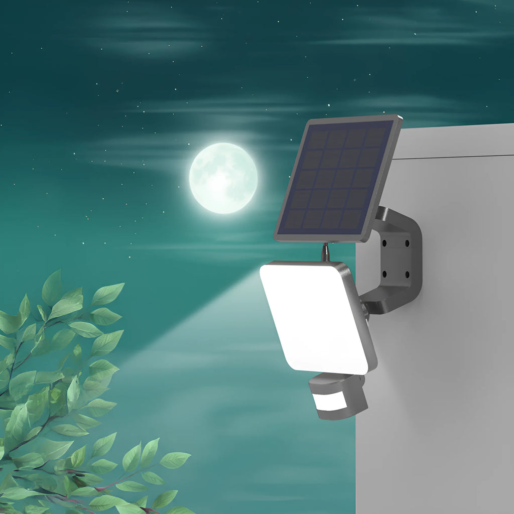 Braytron Solaris Solar Wandlamp 15W IP54 Zwart W2 3IN1