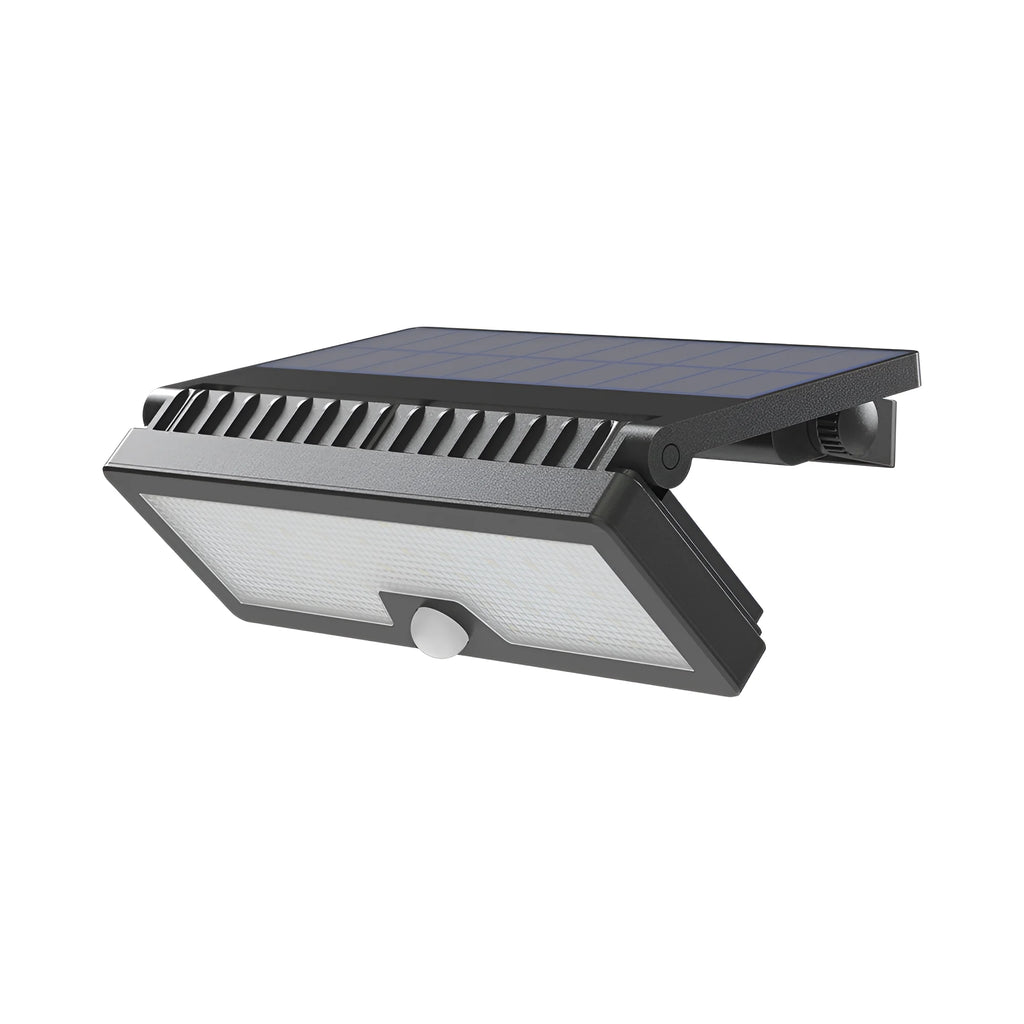 Braytron Solaris Solar Wandlamp 10W IP54 Zwart W3 3IN1
