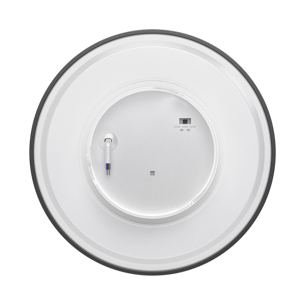 Braytron Palermo Wandlamp 12W IP65 Zwart M RND 3IN1
