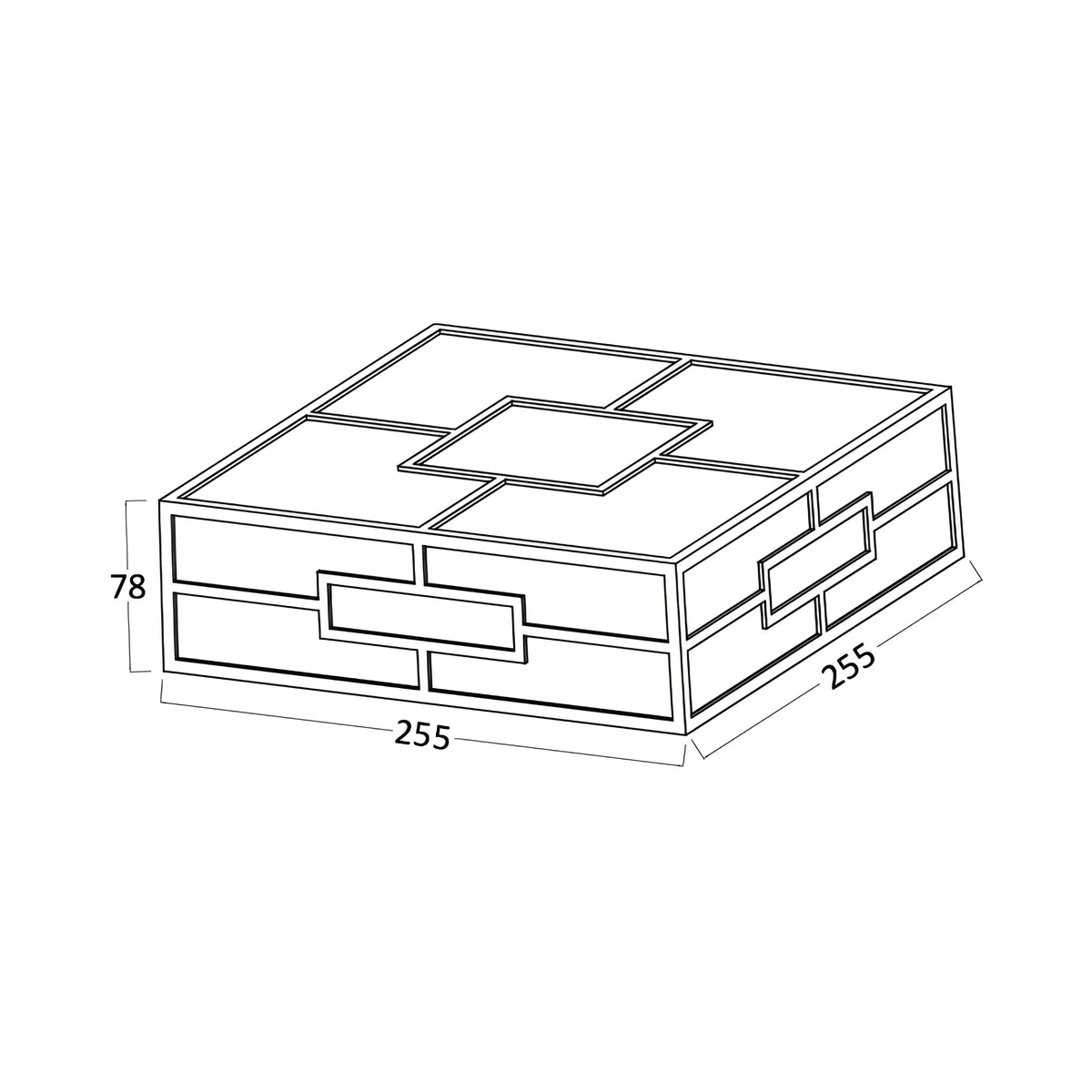 Braytron Veneto Wandlamp 20W IP44 Zwart A SQR 3IN1