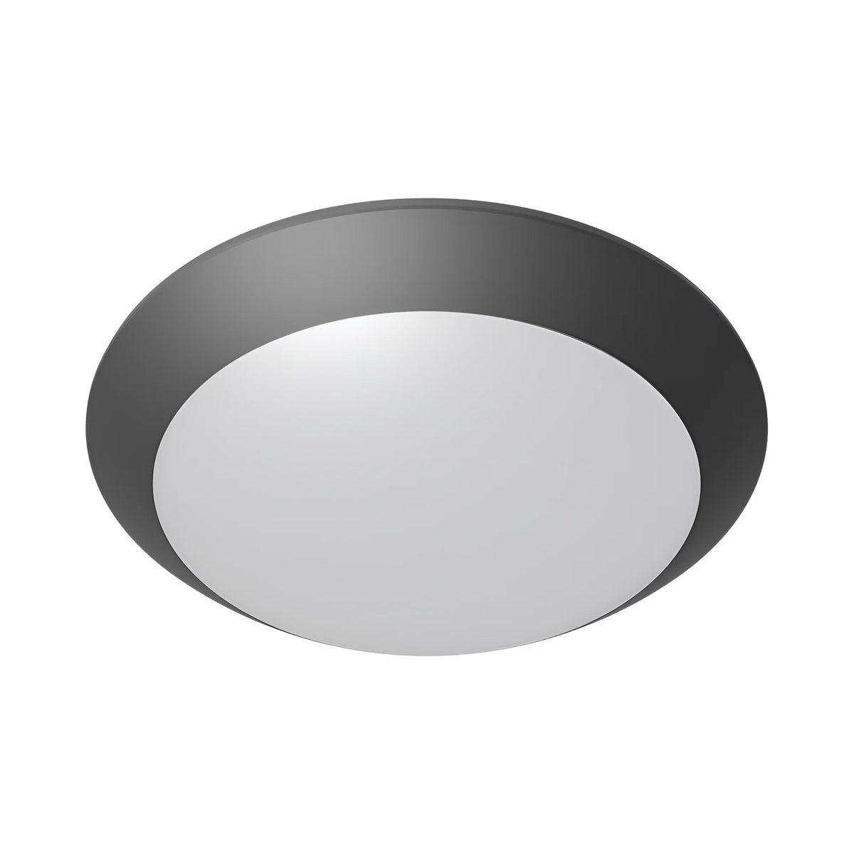 Braytron Napoli Plafondlamp IP65 Grijs D270 1xE27 PC