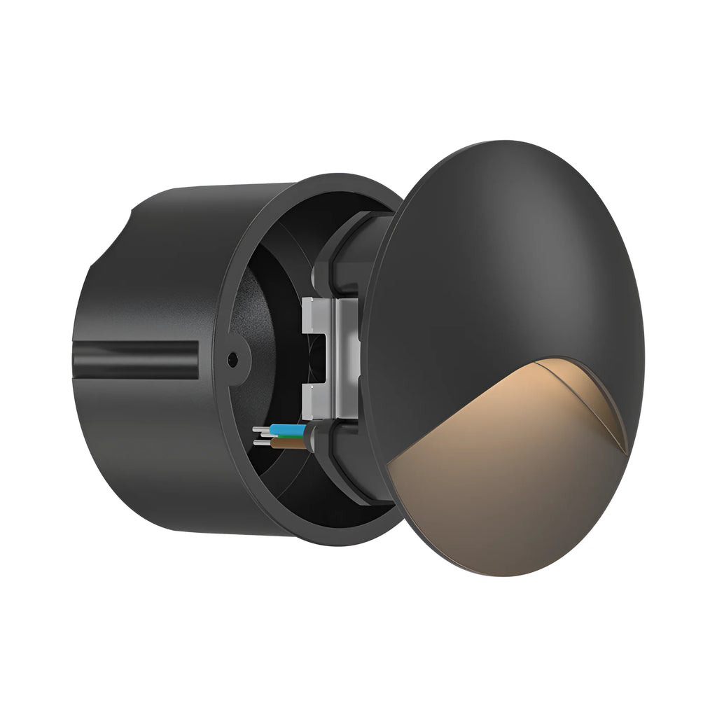 Braytron Veksus Wandlamp 3W 3000K IP65 Zwart RND