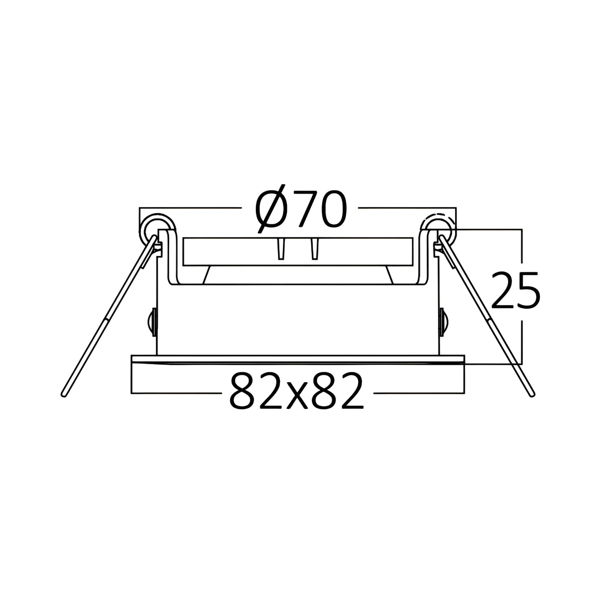 Braytron Mitto LED Spot AR SQR NCK