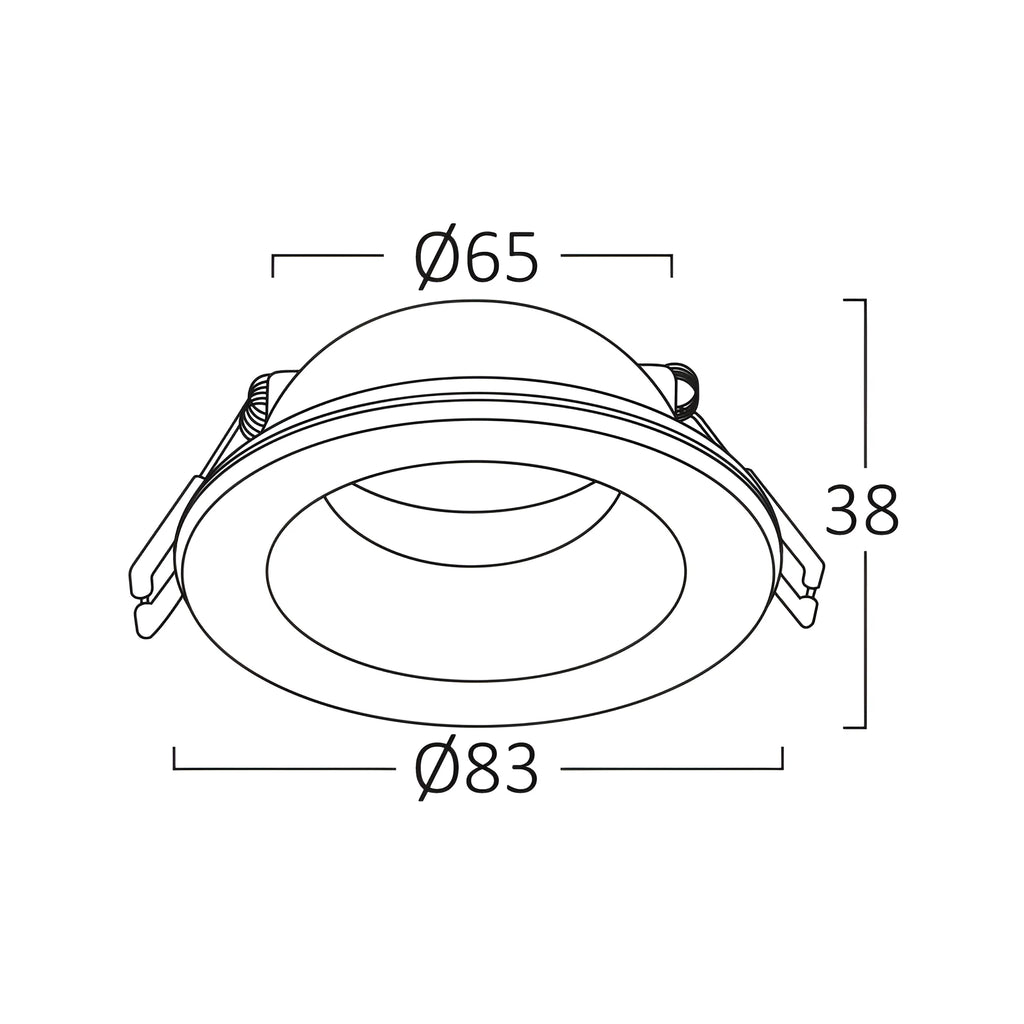Braytron Tetra LED Spot IP54 Wit IP RND