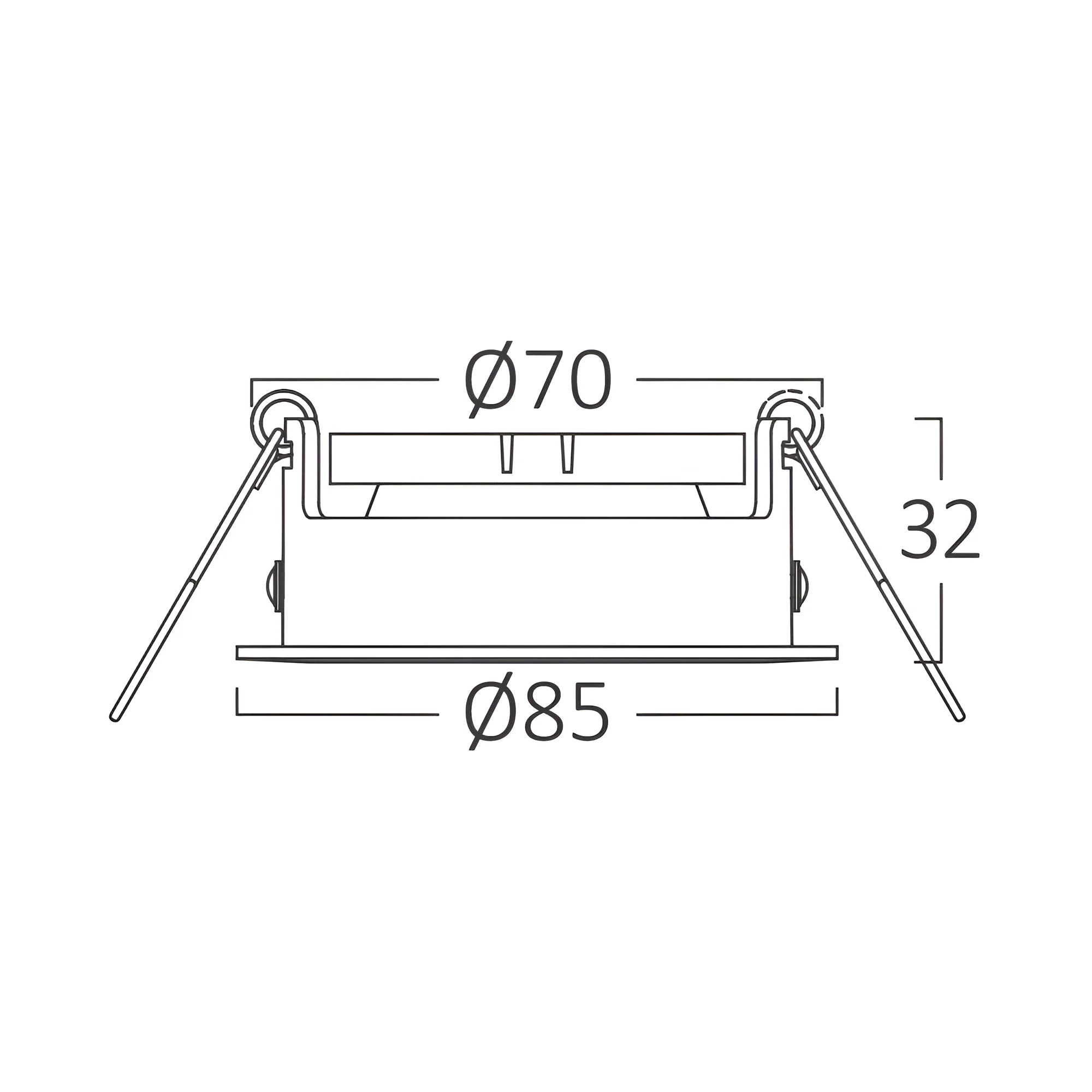 Braytron Beta LED Spot Zwart B RND