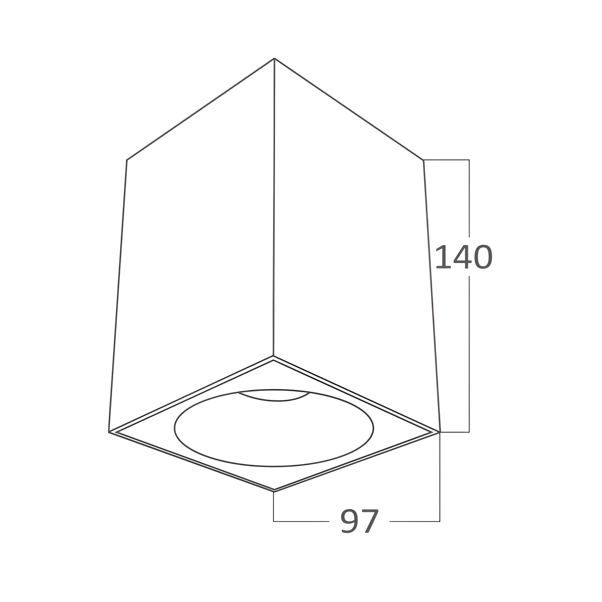 Braytron Beta LED Spot GU10 Zwart 9414 SQR