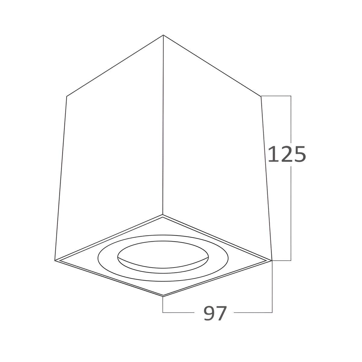 Braytron Gama LED Spot GU10 Wit 9412 SQR