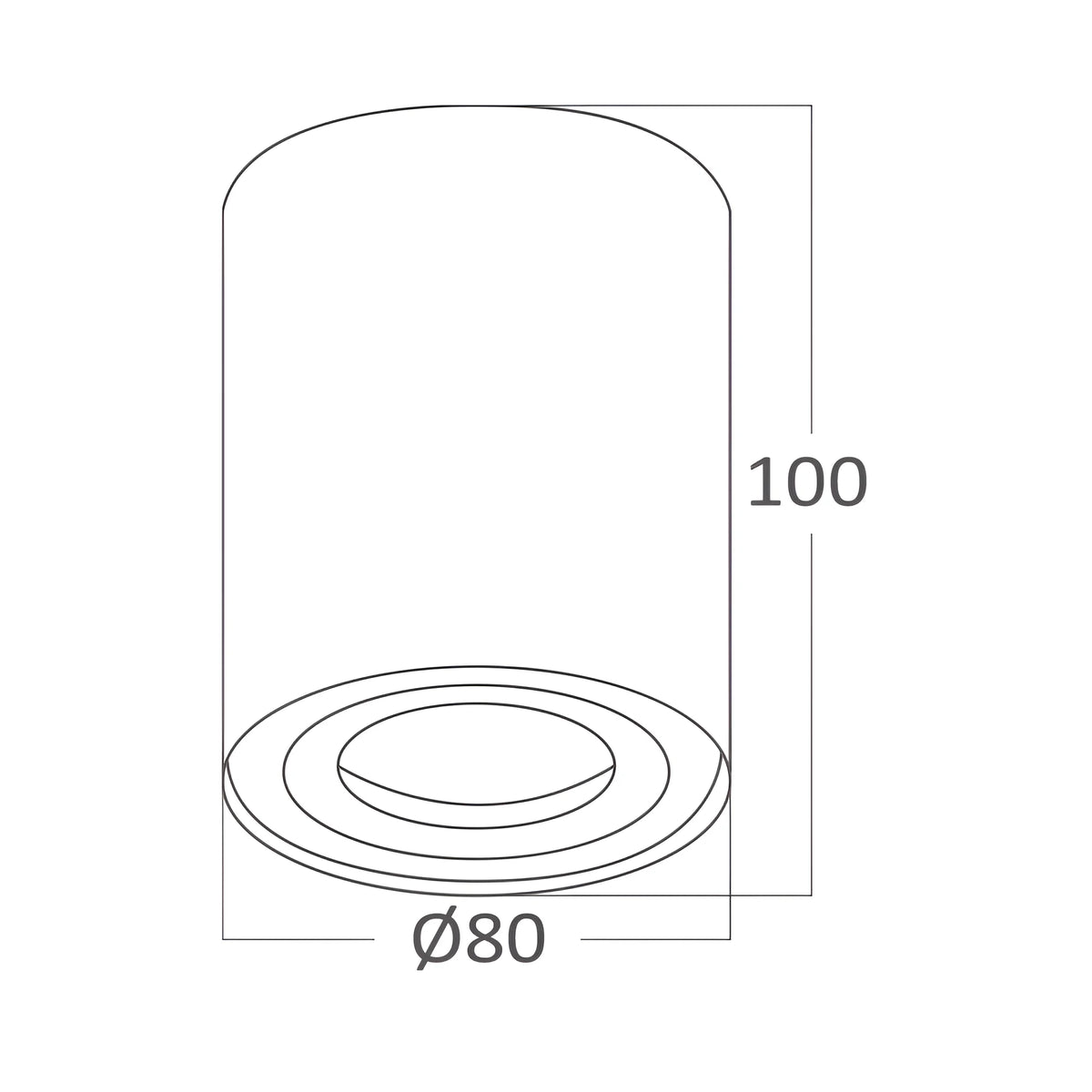 Braytron Gama LED Spot GU10 Zwart 8010 RND