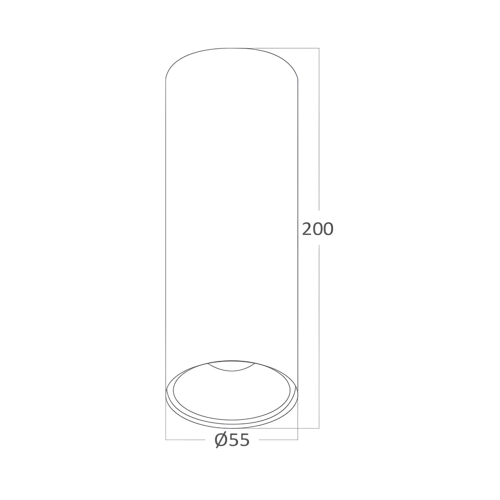 Braytron Gama LED Spot GU10 Zwart 5520 RND