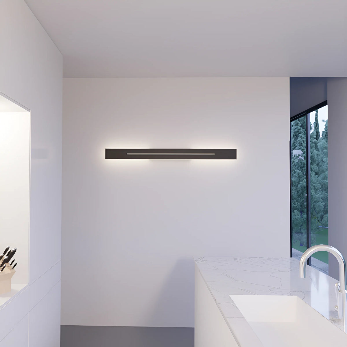 Braytron Leva Wandlamp 10W 3000K Zwart WL300 RCT