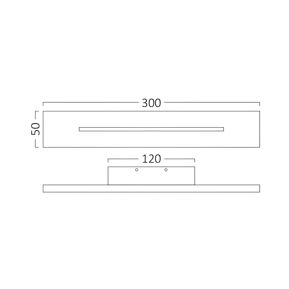 Braytron Leva Wandlamp 10W 3000K Zwart WL300 RCT
