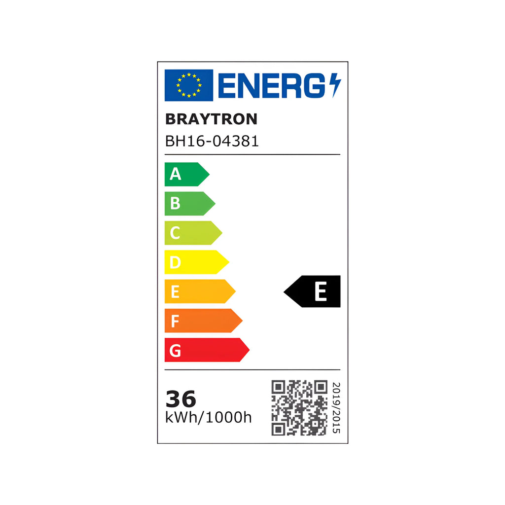 Braytron Blade Plafondlamp 36W Zwart SR RND 3IN1 WAT3