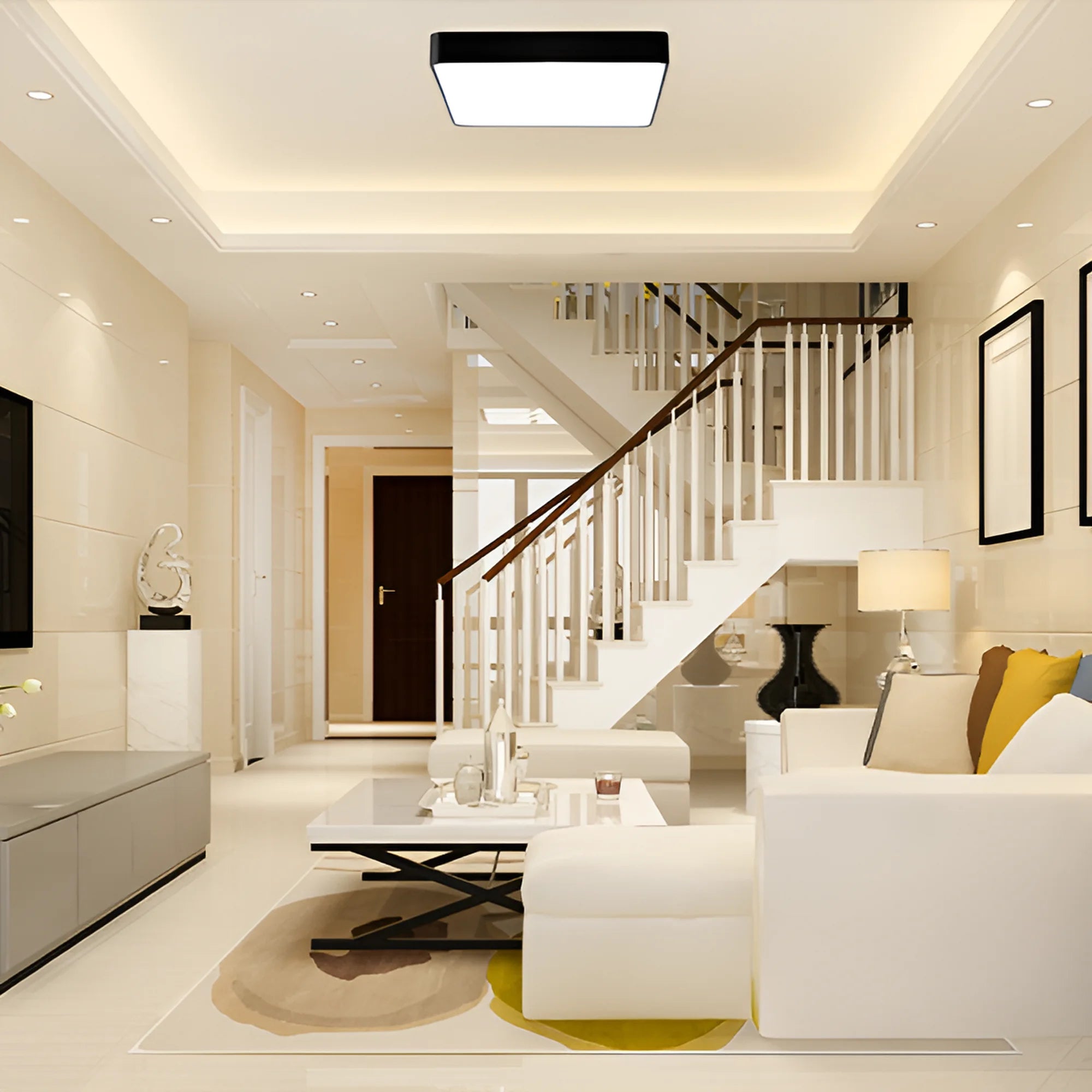 Braytron Blade Plafondlamp 45W Zwart SS SQR 3IN1