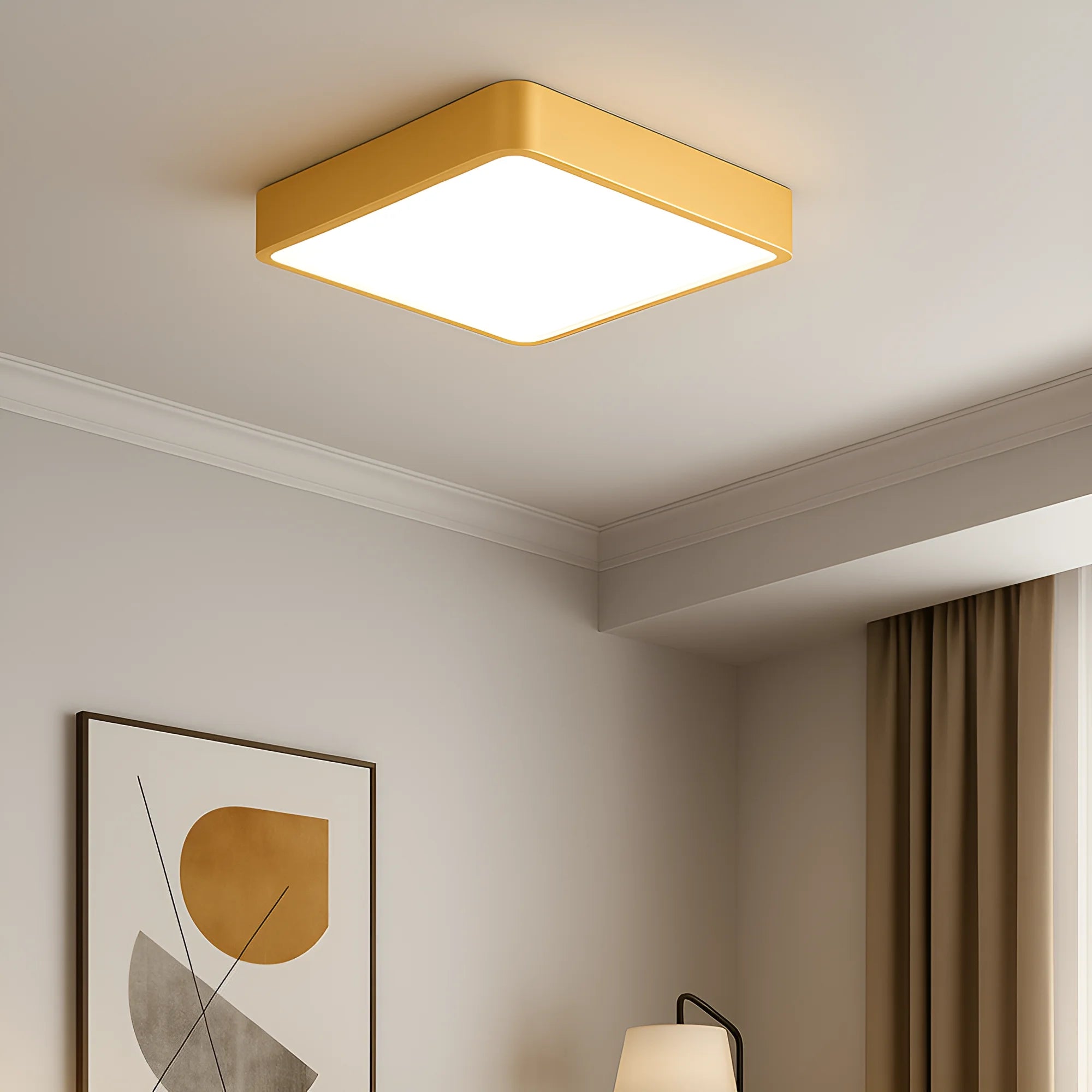 Braytron Blade Plafondlamp 36W Goud SS SQR 3IN1 WAT3