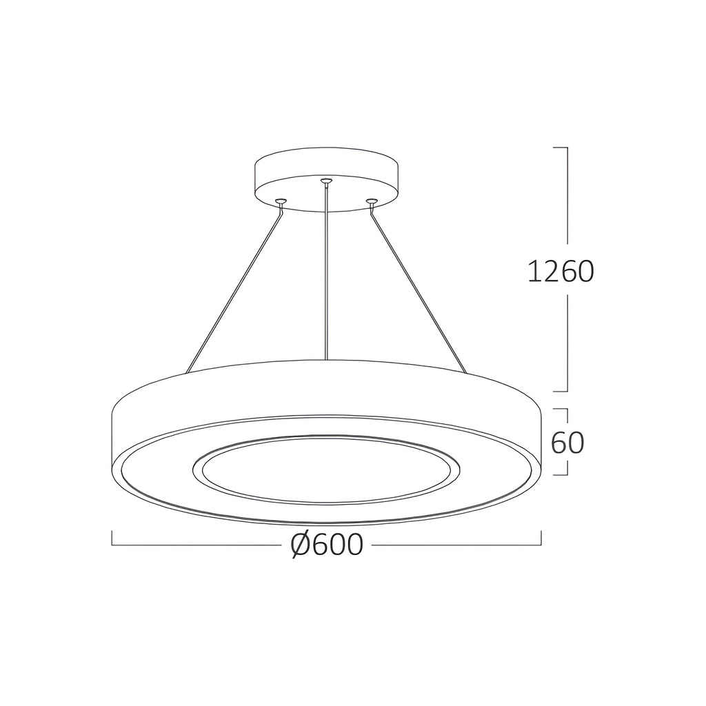 Braytron Blade Plafondlamp 45W Wit PD RND 3IN1