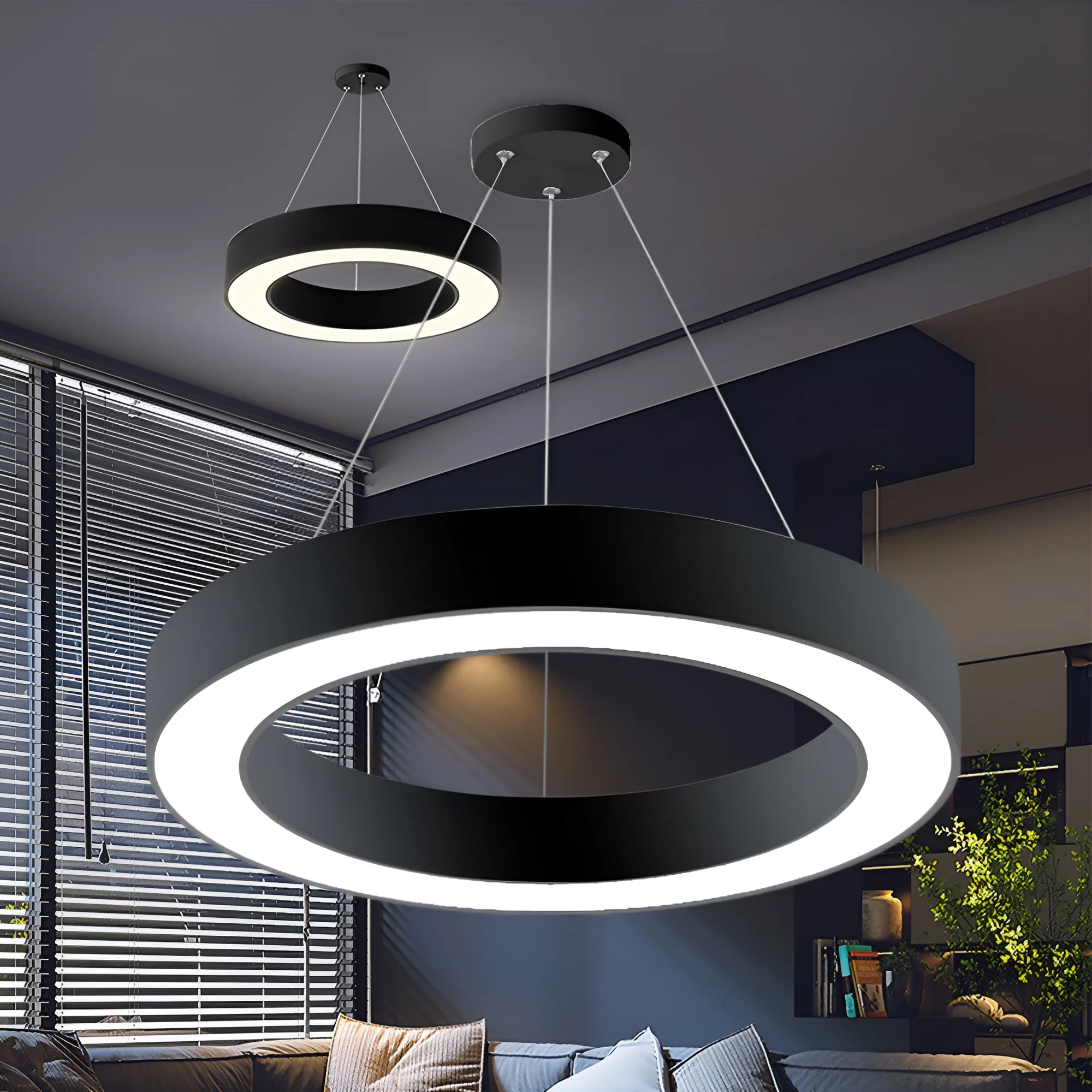 Braytron Blade Plafondlamp 45W Zwart PD RND RMT