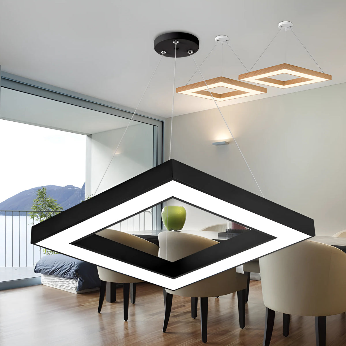 Braytron Blade Plafondlamp 45W Zwart PD SQR RMT