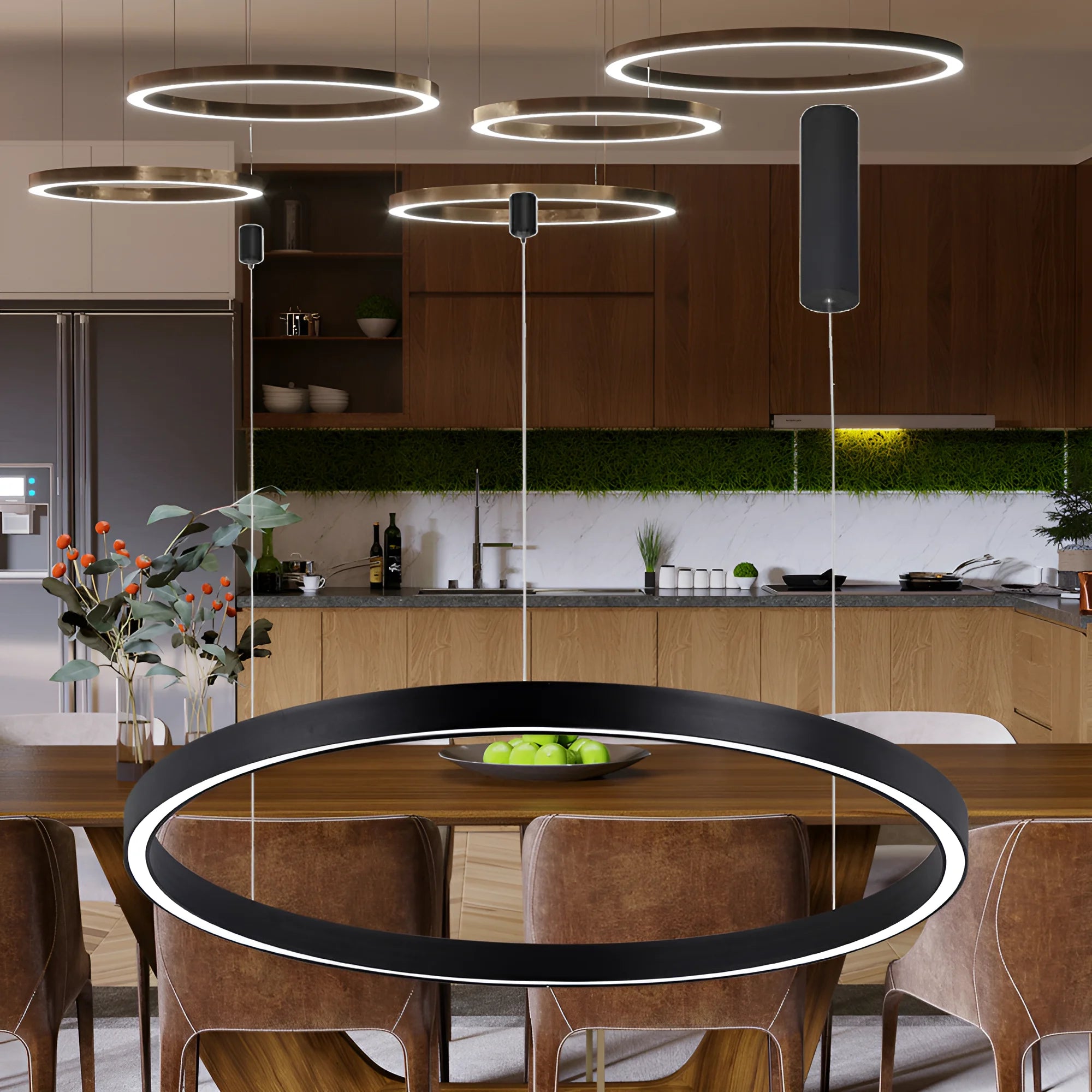 Braytron Lina Plafondlamp 35W Zwart PD 2540 RND 3IN1