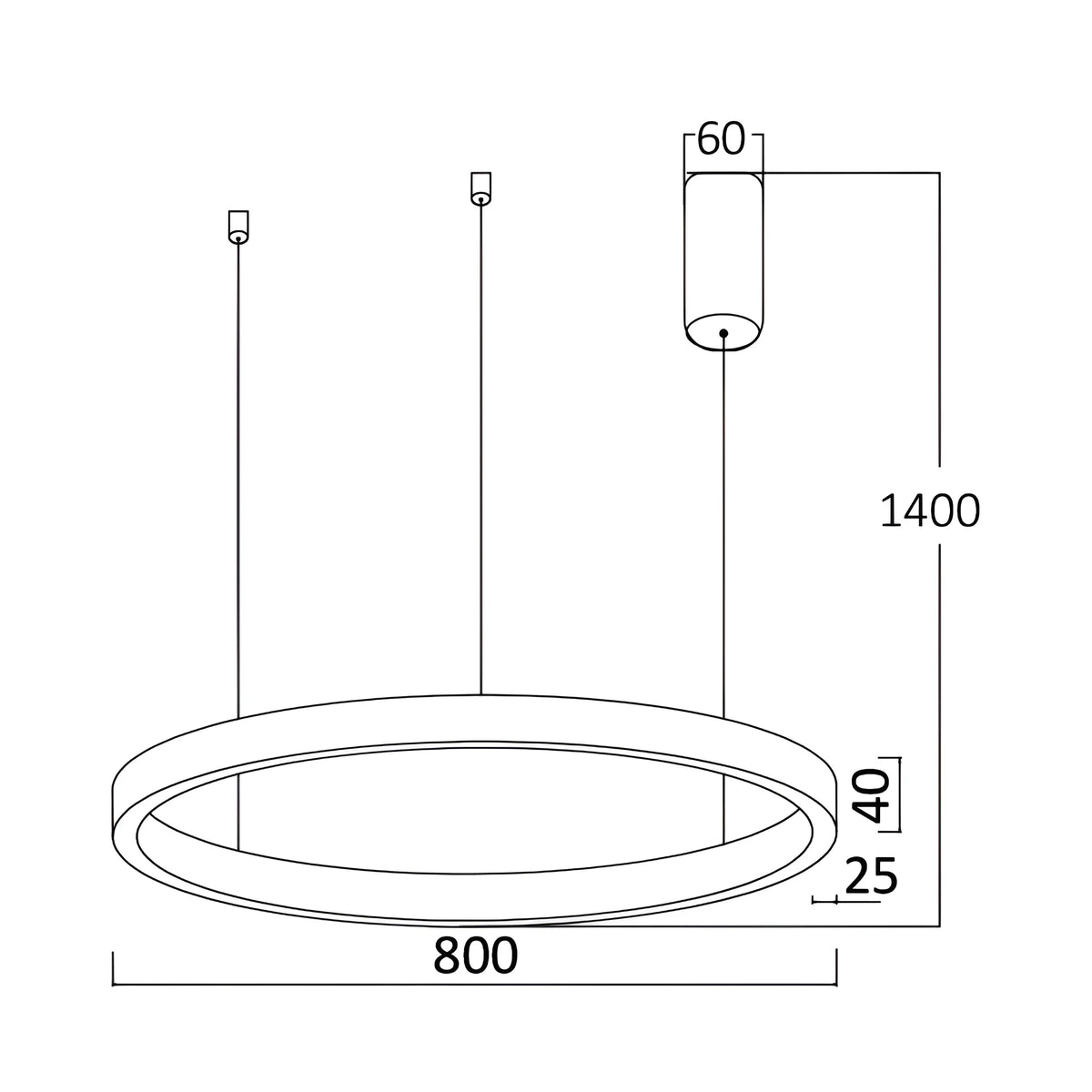 Braytron Lina Plafondlamp 45W Goud PD 2540 RND 3IN1