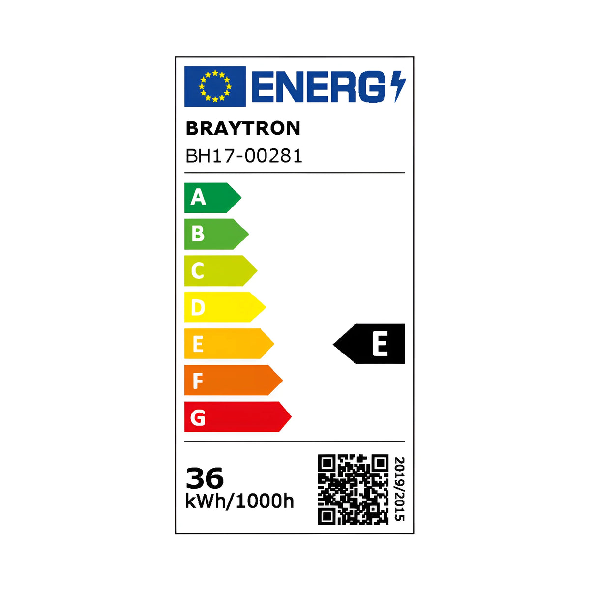 Braytron Bella Plafondlamp 36W IP20 Zwart SLS SR RND 3IN1