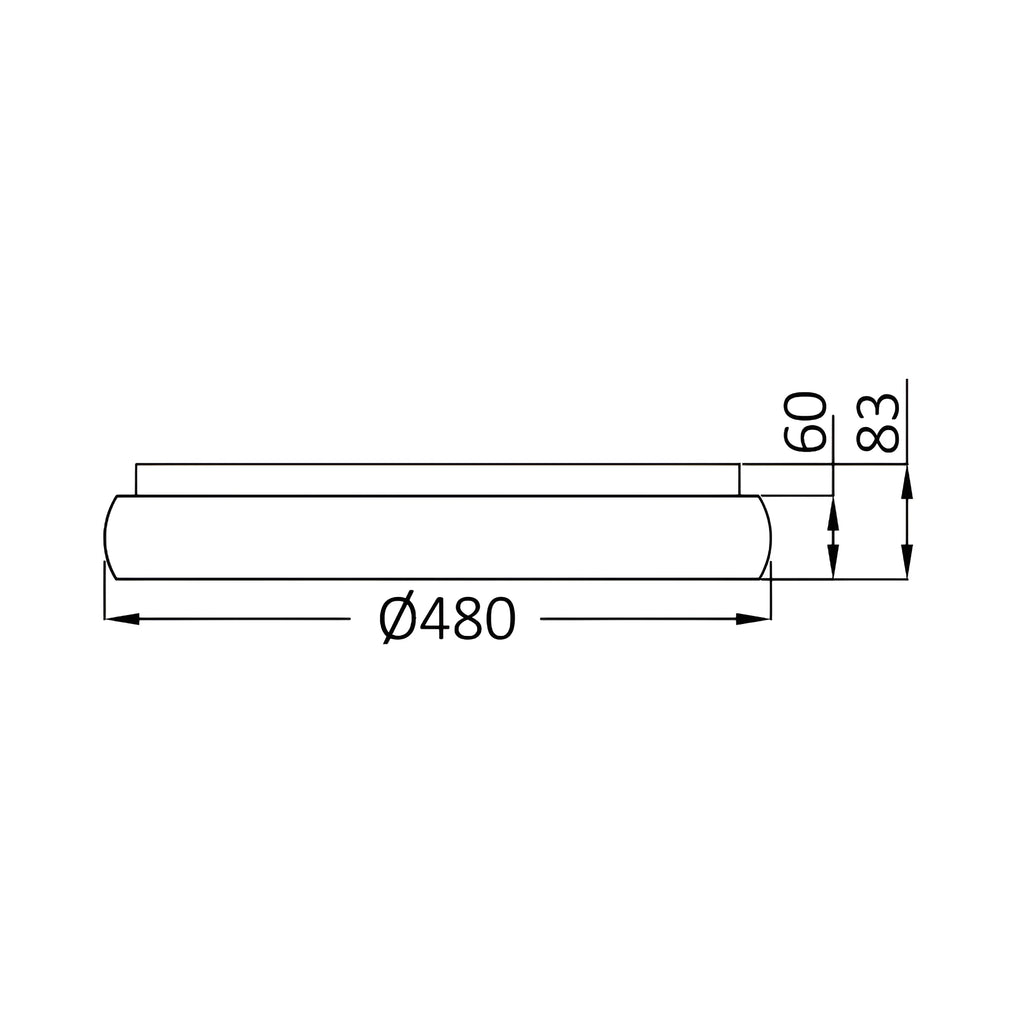 Braytron Bella Plafondarmatuur 36W IP20 Wit MLS SR RND 3IN1