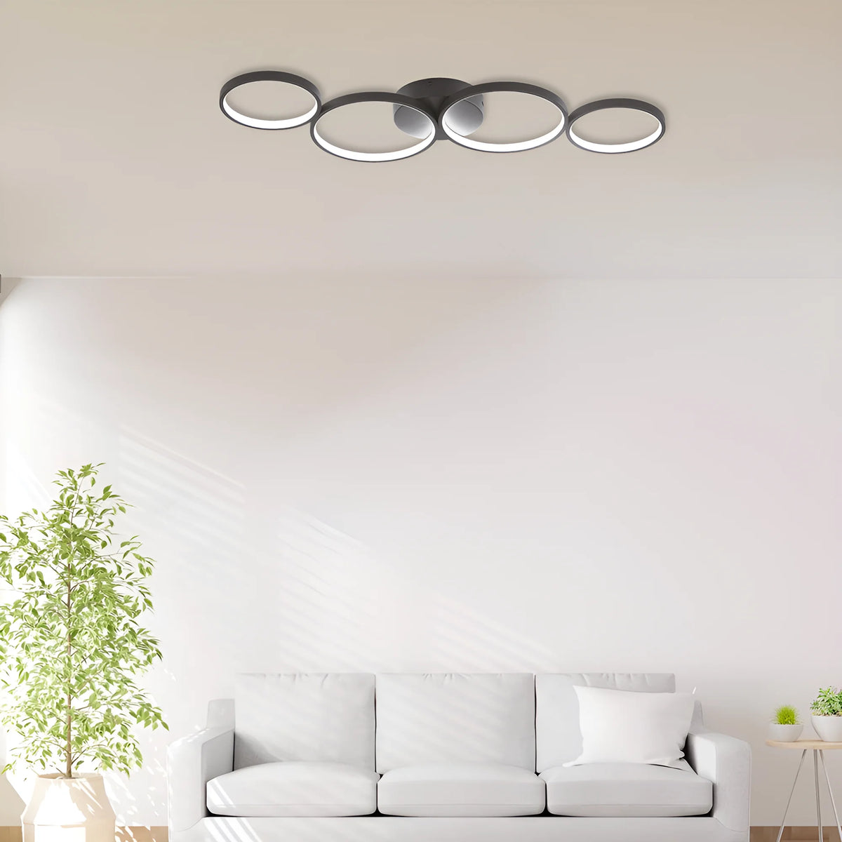 Braytron Nela Plafondlamp 60W IP20 Zwart SR1 RND RMT