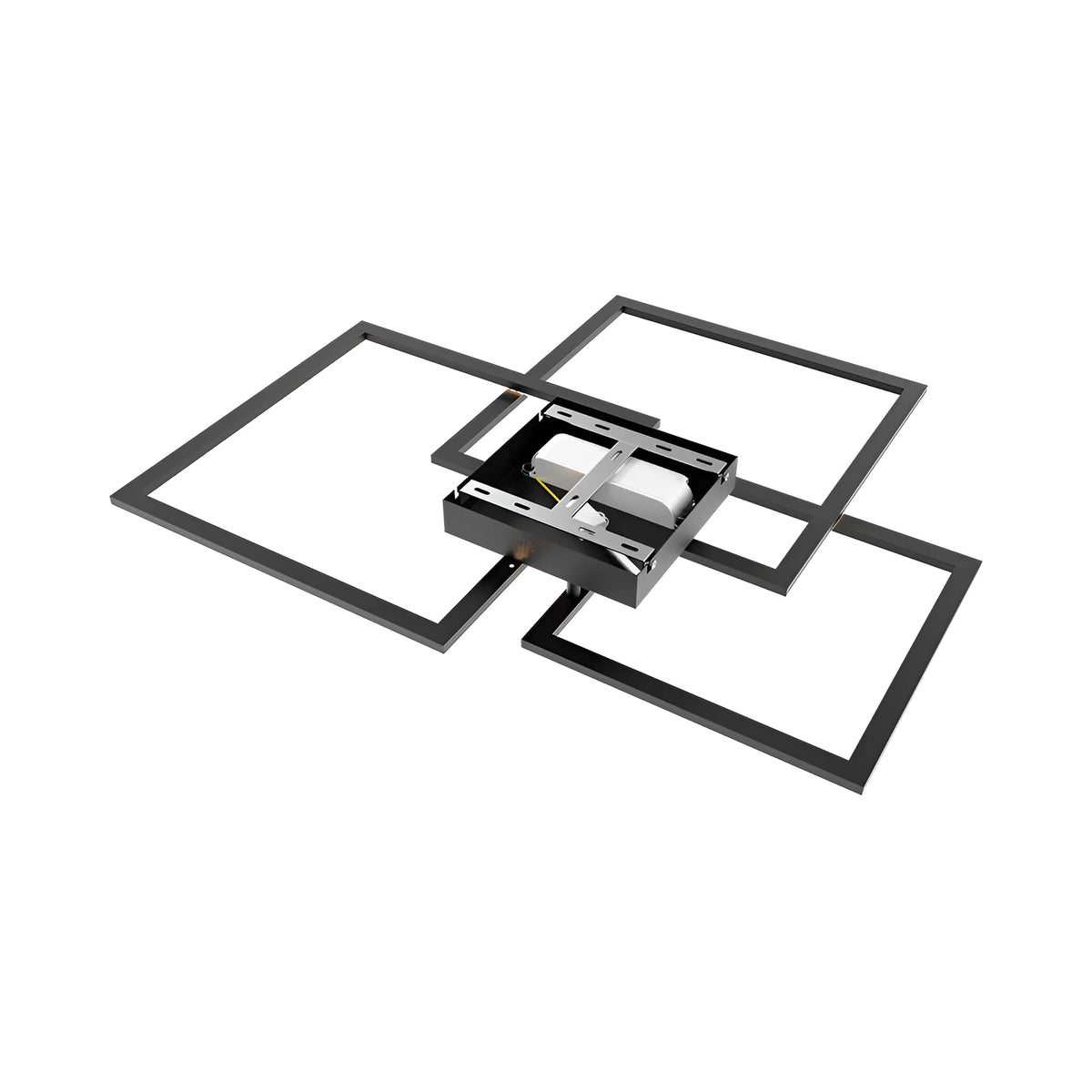 Braytron Crystal Plafondlamp 80W Zwart B 3IN1 RMT