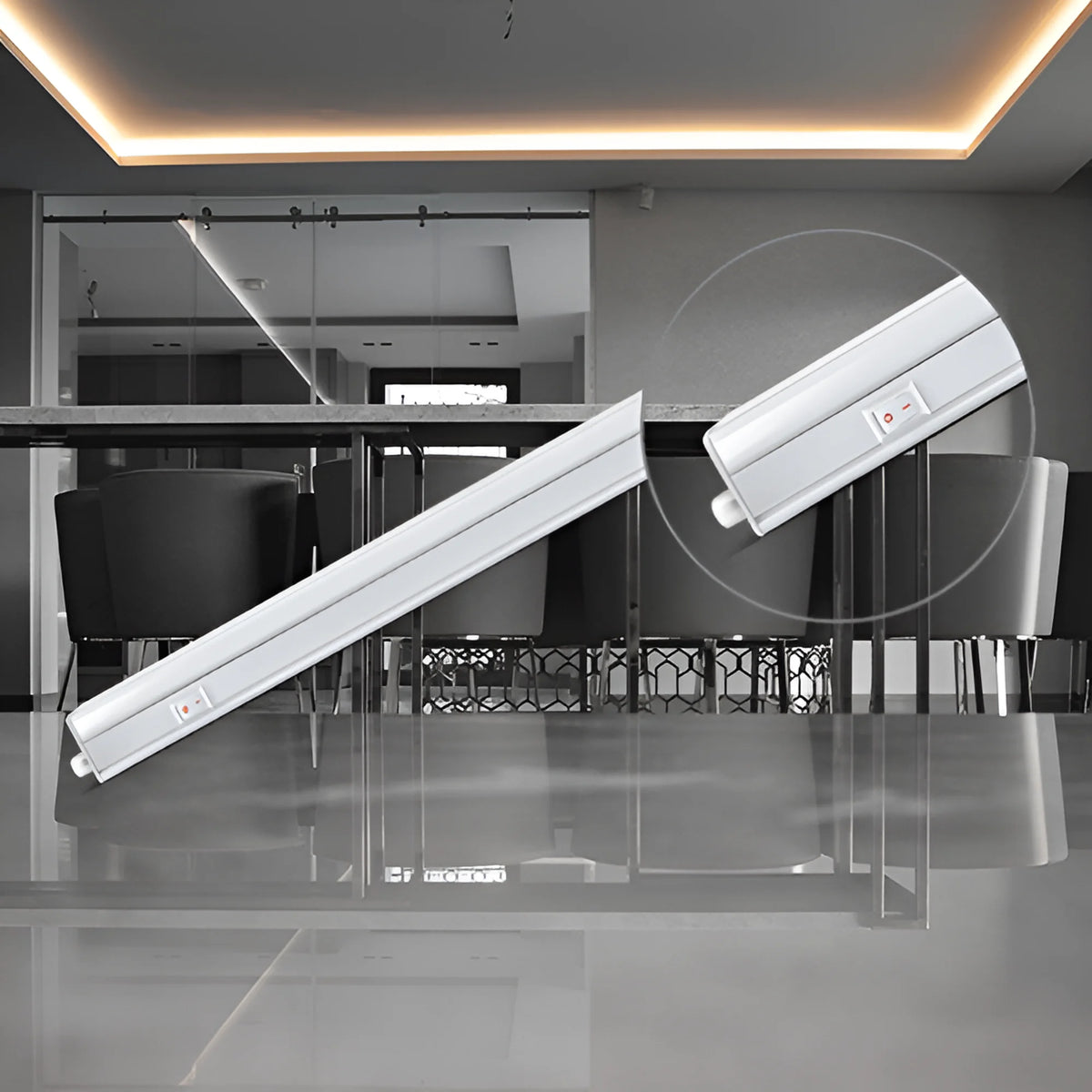 Braytron Ledline LED Wandlamp 4W 3000K Wit SQR