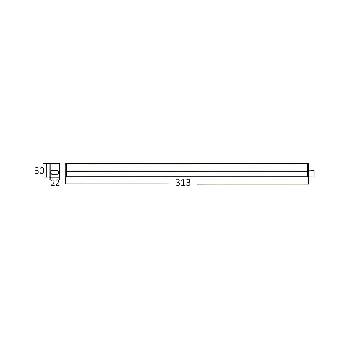 Braytron Ledline LED Wandlamp 4W 3000K Wit SQR