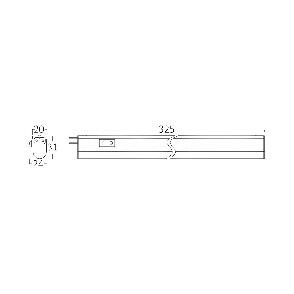 Braytron Ledline LED Wandlamp 4W 6500K Wit RND