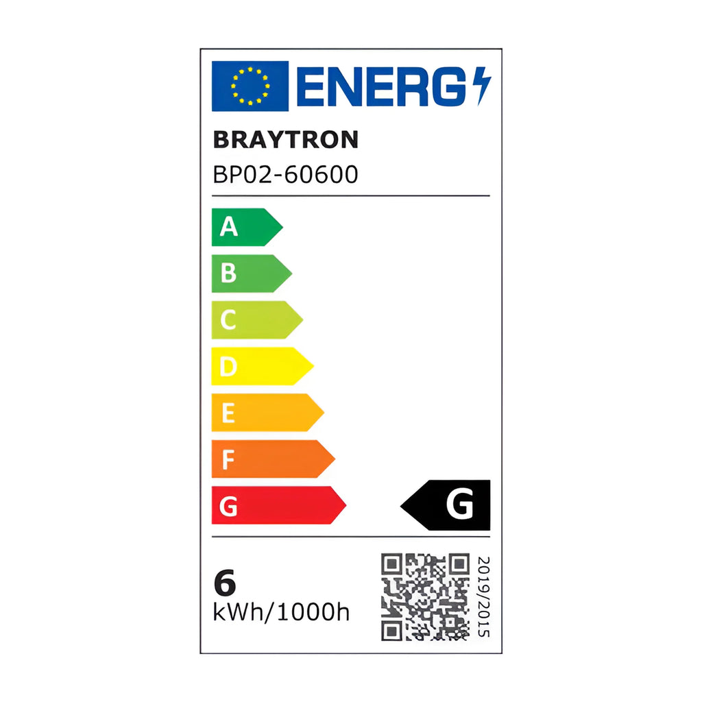 Braytron Smd LED Paneel 6W 3000K Wit CSP SQR 4INC