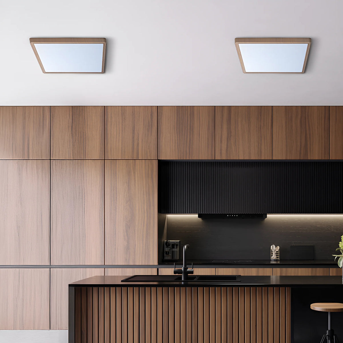 Braytron Jade Plafondlamp 36W SLR WDN SQR 3IN1