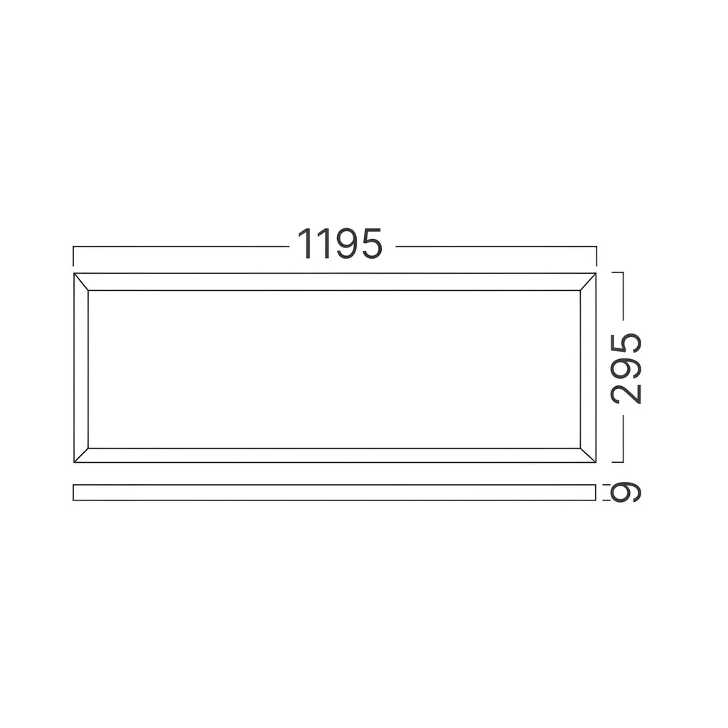 Braytron Panelled LED Paneel 40W Wit 295x1195 3IN1