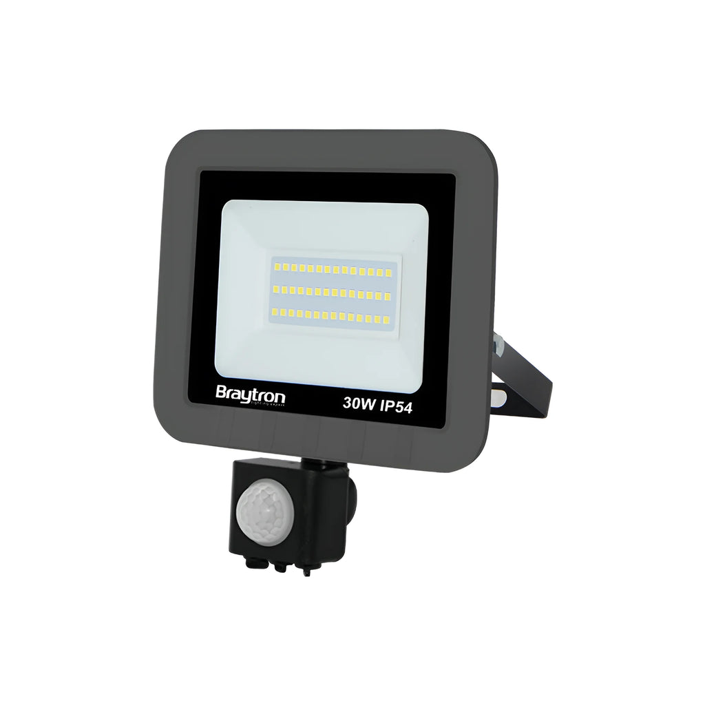 Braytron Flood LED Schijnwerper 30W 3000K IP54 Grijs SC SNS