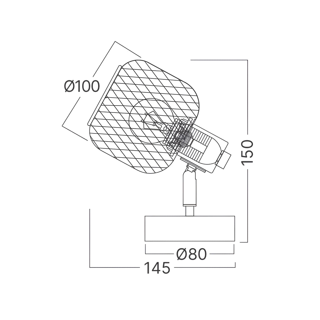 Braytron W001C Wandlamp 1H 1xE14 WDN