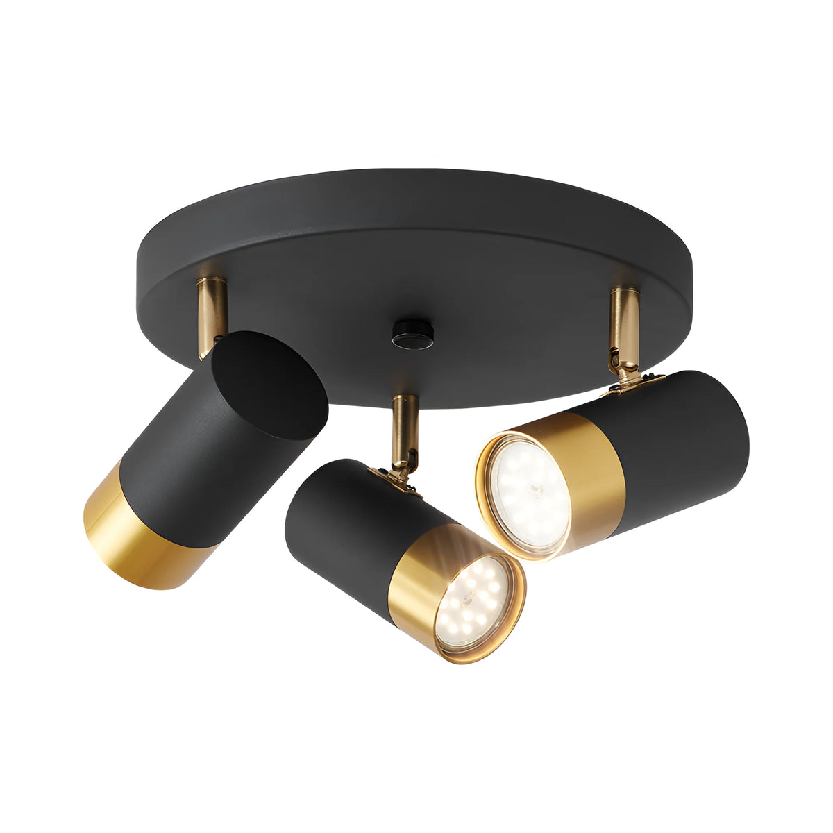 Braytron G002C Plafondlamp Zwart 3H 3xGU10