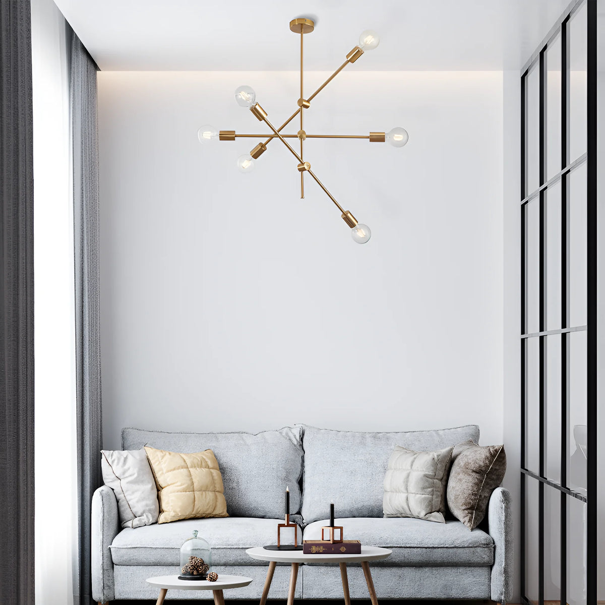 Braytron G004C Hanglamp Goud 6H 6xE27