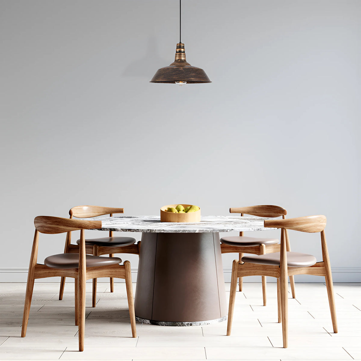 Braytron P003R Hanglamp 1H 1xE27 BRZ