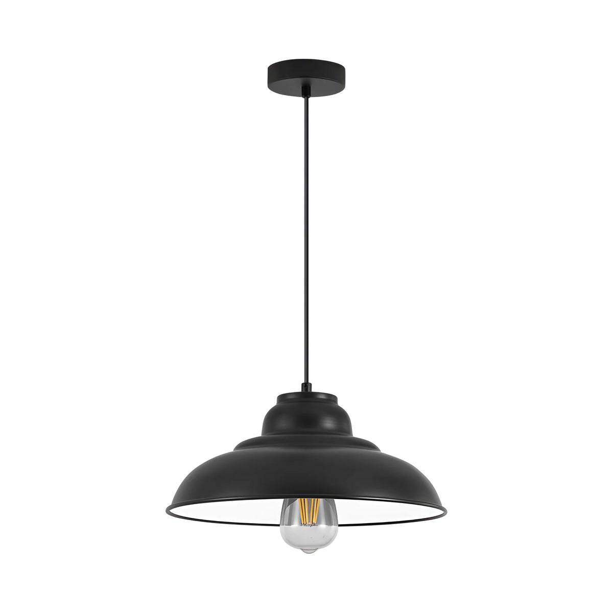 Braytron P004R Hanglamp Zwart 1H 1xE27